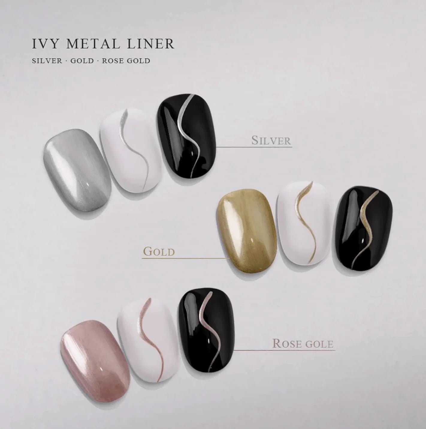 JIN.B IVY Vintage Metal Gel Liner (3 types - 11ml)