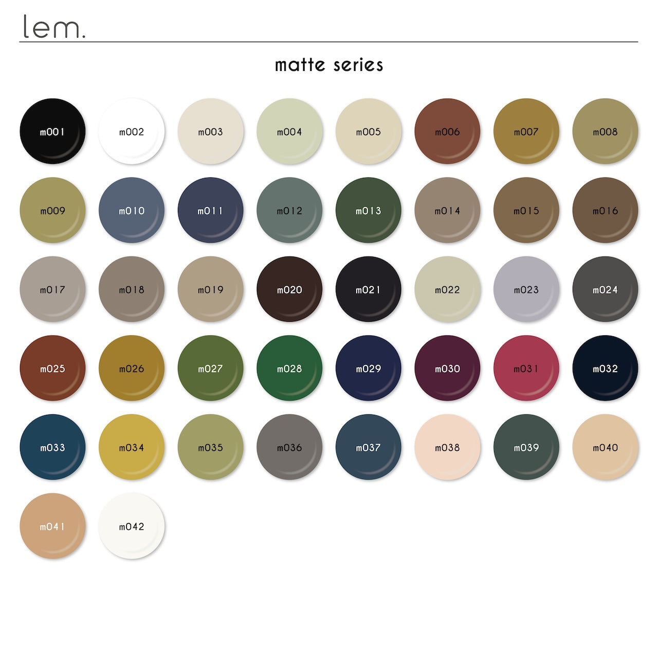 Lem - Color Gels Matte Series