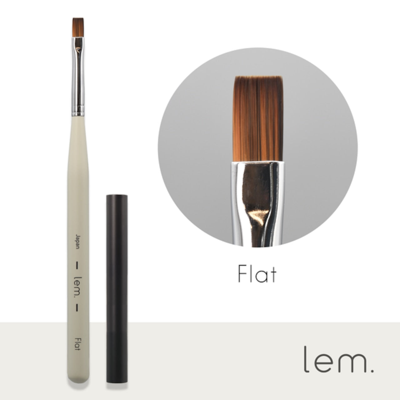 Lem - Nail Brushes (Round, Flat, Long liner) (B01RO, B02FL, B03LL)