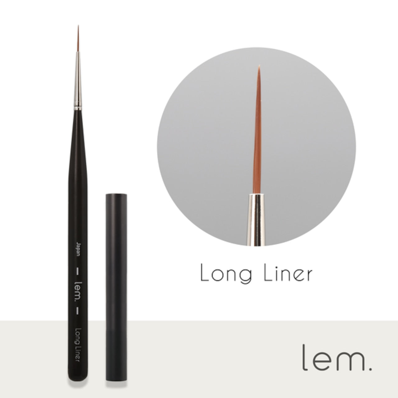 Lem - Nail Brushes (Round, Flat, Long liner) (B01RO, B02FL, B03LL)