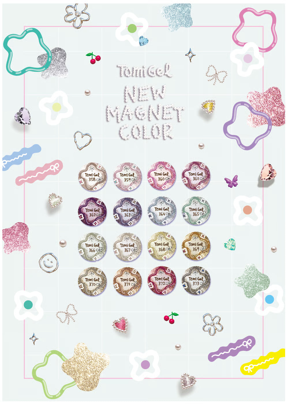 Tominail - New Magnet Color 16 Piece Set