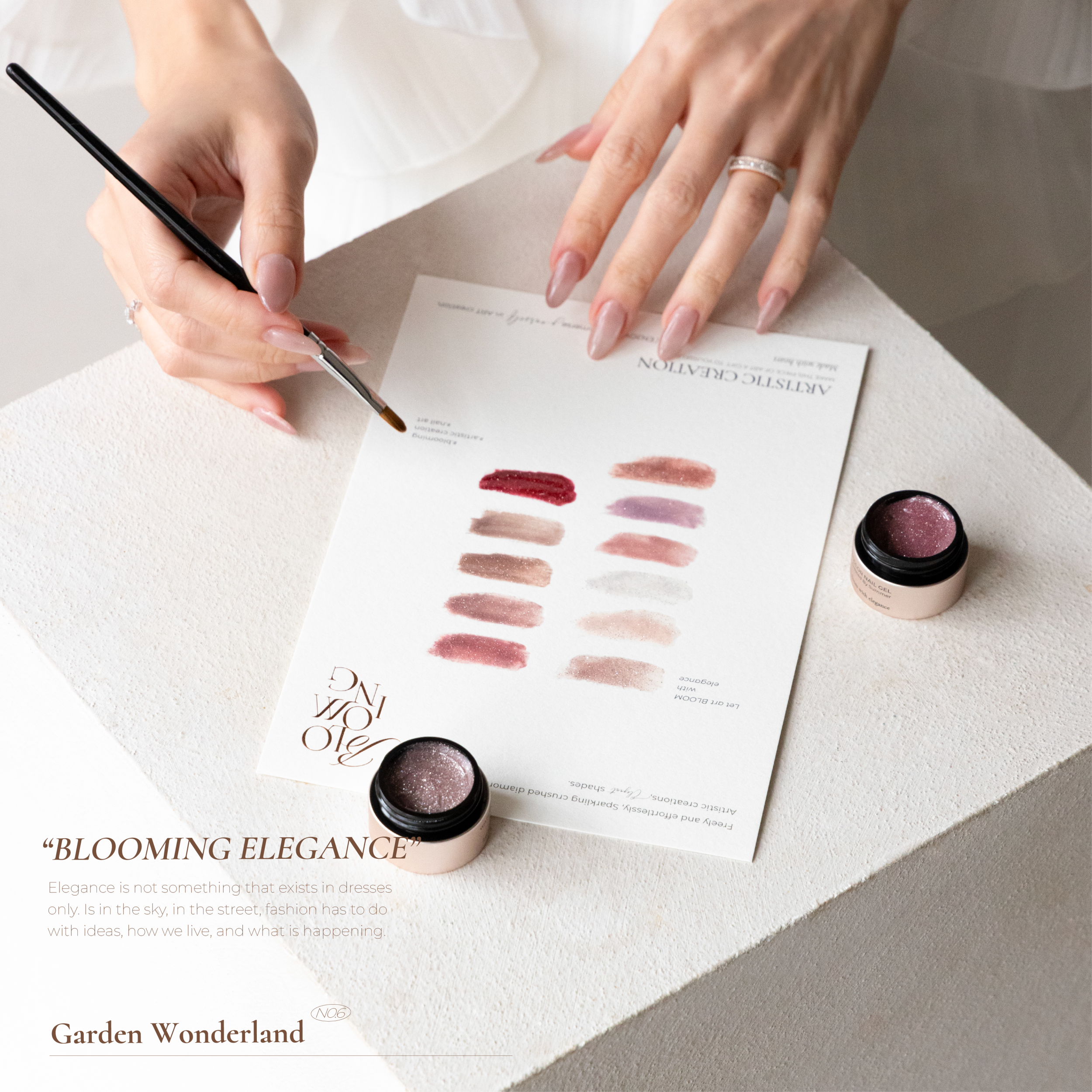 Blooming Nails - No.6 Watercolor Nail Gel Set
