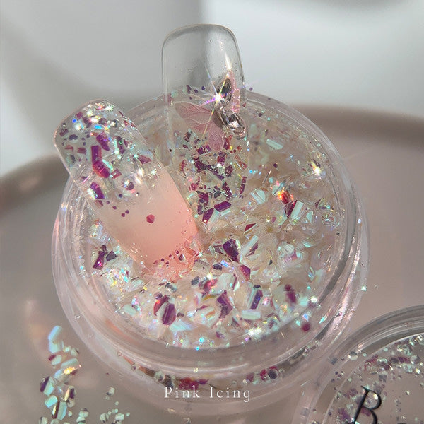 Bonniebee - Icing Nail Glitter (Pink/Blue/White)