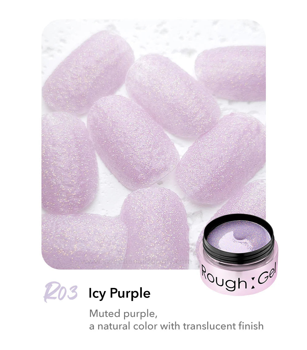 DIAMI - R01-R04 Rough Gel ICY Series (Silver Beam, Beige, Purple, Mint)