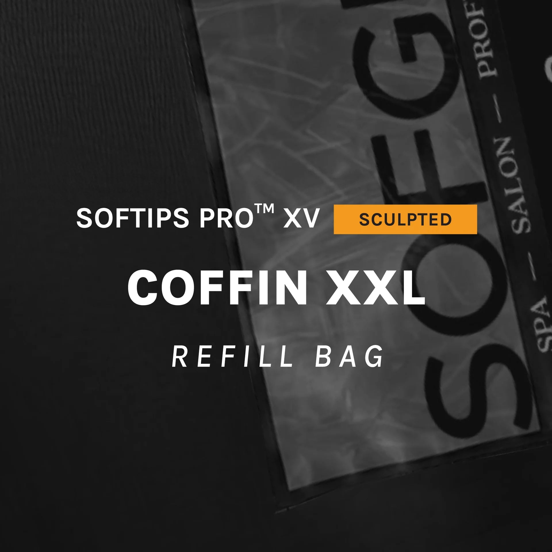 SOFGEL - SOFTIPS PRO XV Sculpted Coffin Extra Extra Long - 360pcs