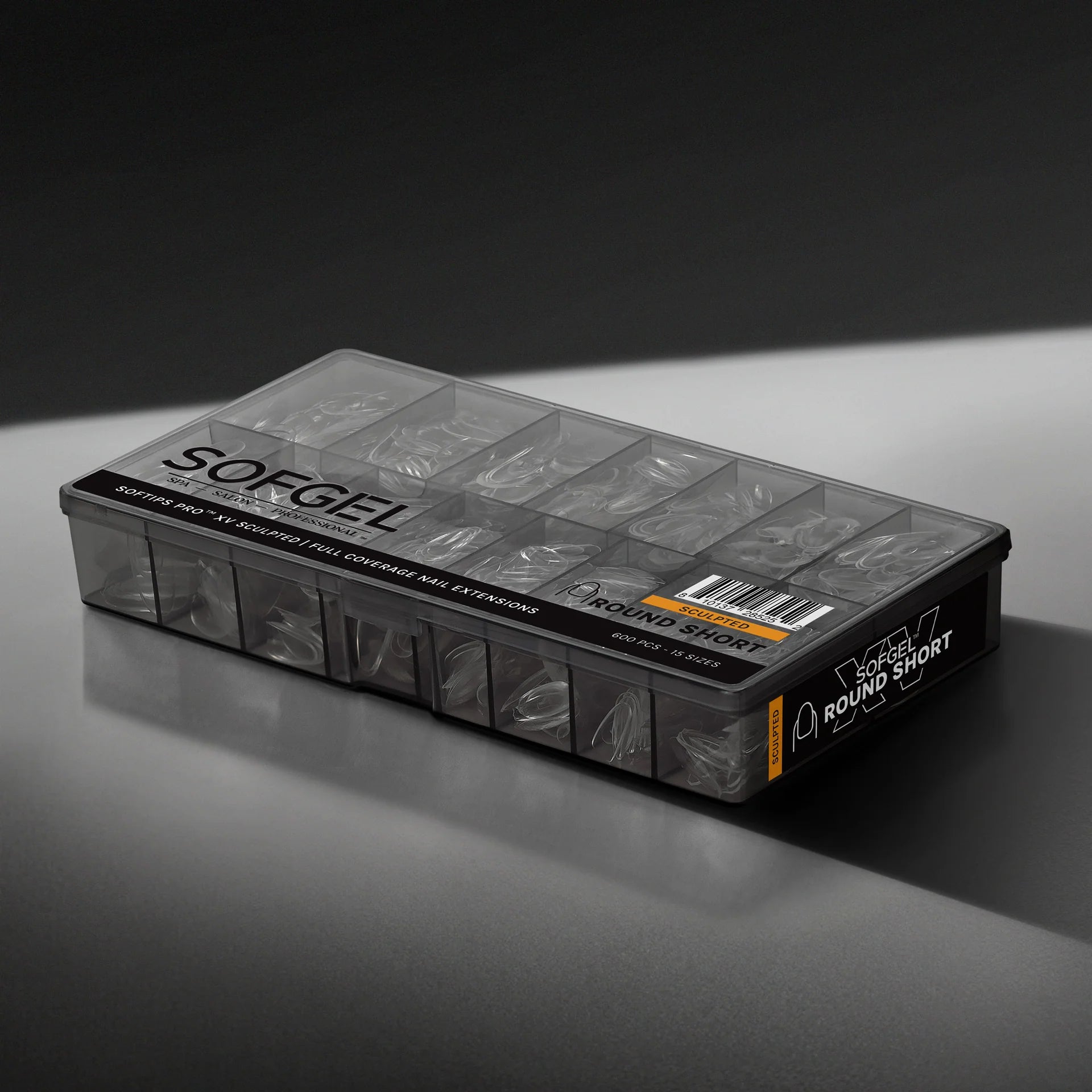 SOFGEL - SOFTIPS PRO XV Sculpted Round Short - 600pcs