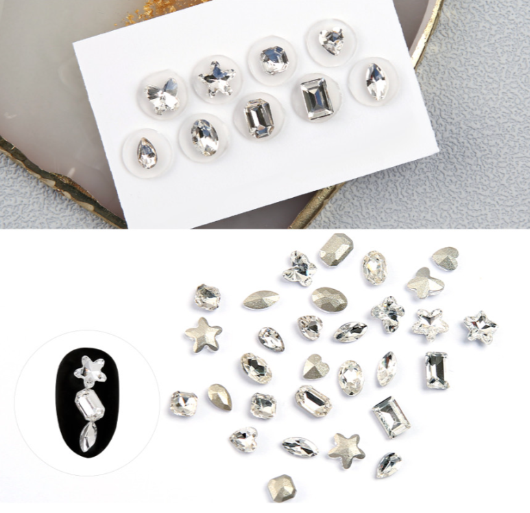Jello Jello - SNS020 Assorted V Cut Gem Stone (30pcs)