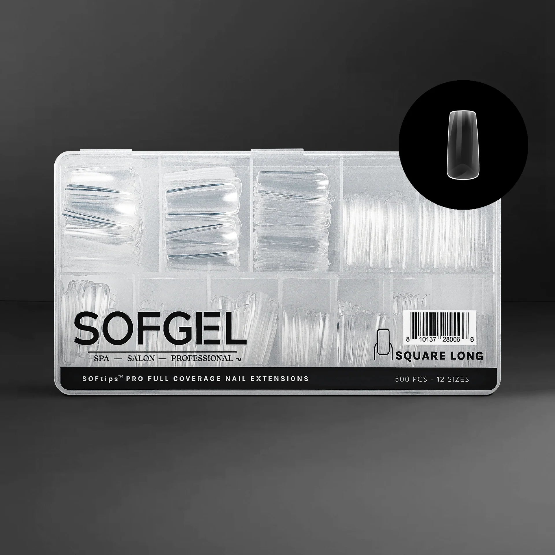 SOFTIPS PRO XII - Standard Square Long (500pcs)