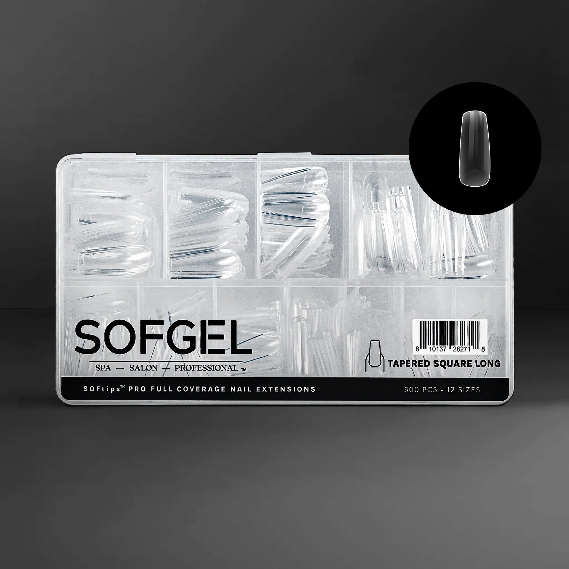 SOFTIPS PRO XII - Standard Tapered Square Long (500pcs)