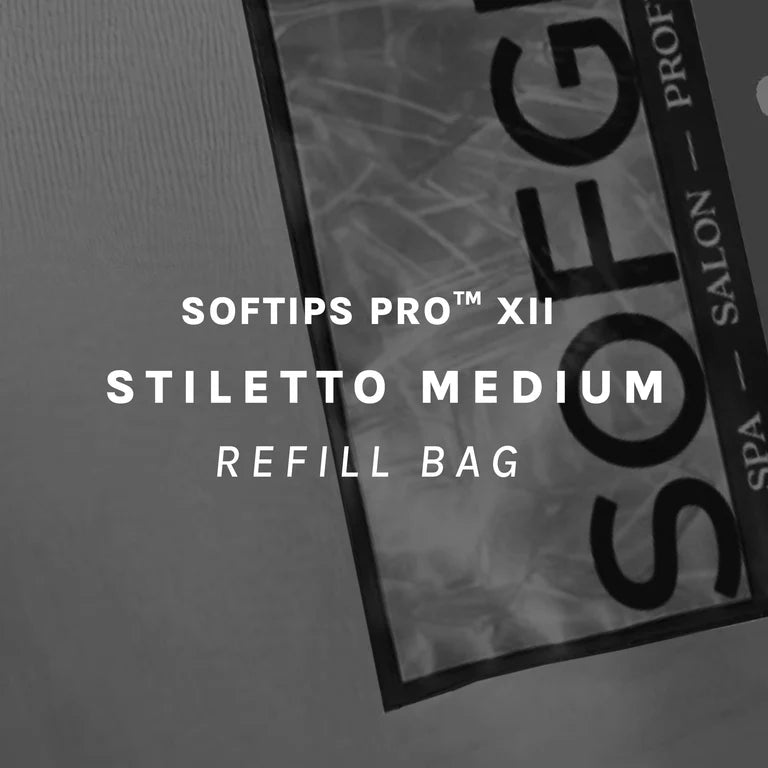 SOFGEL - SOFTIPS PRO XII Standard Stiletto Medium Refill Bag