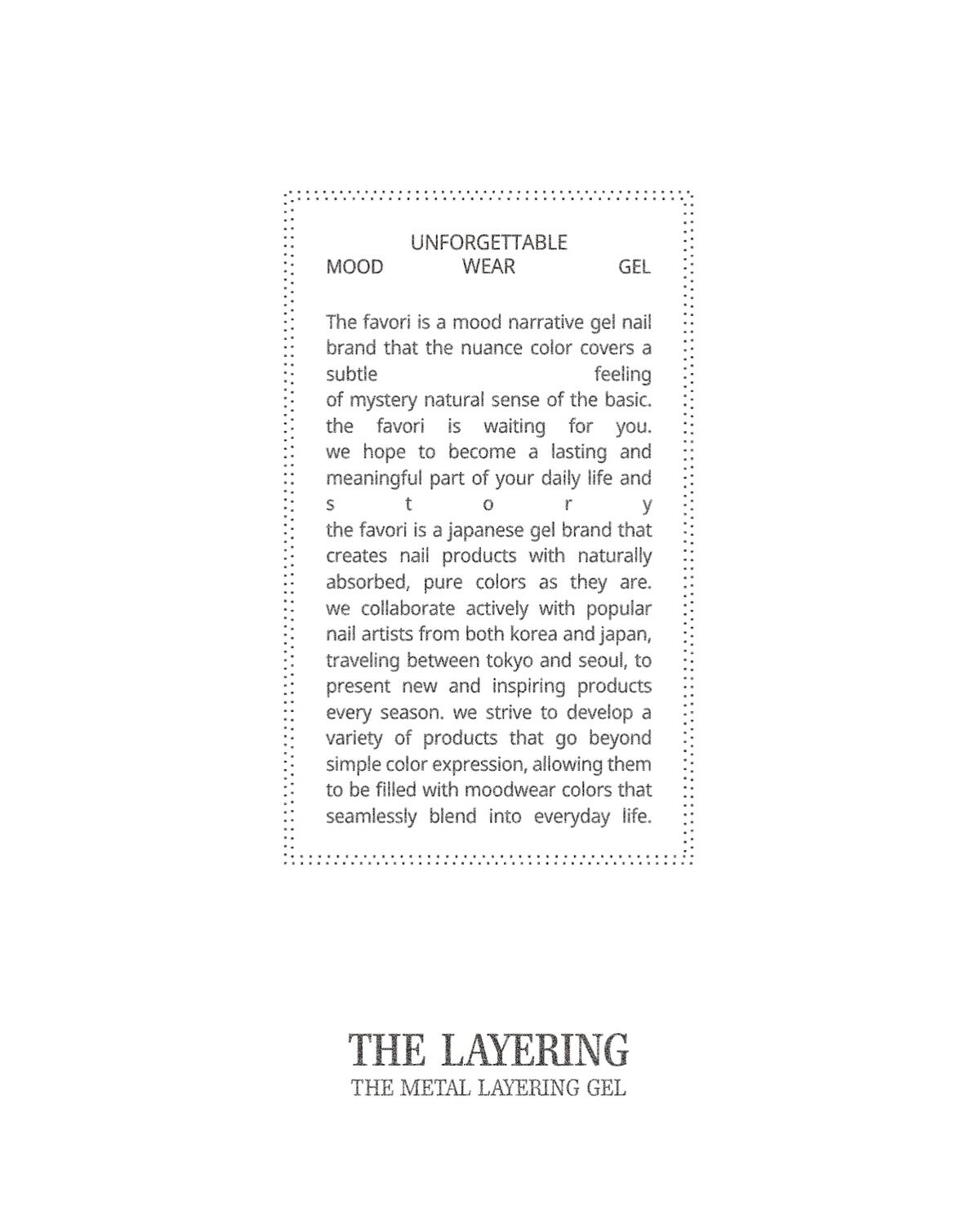 The Favori - Layering Metallic Silver