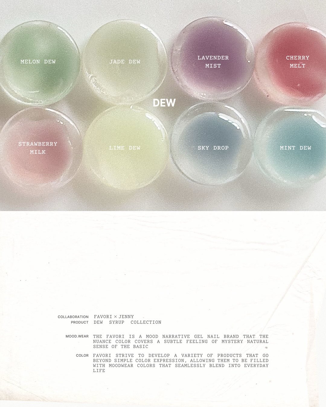 The Favori x Jenny - Dew Syrup Collection