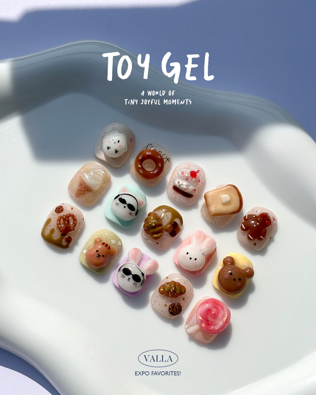 VALLA - Toy Gel (Mermaid, Clear, White)