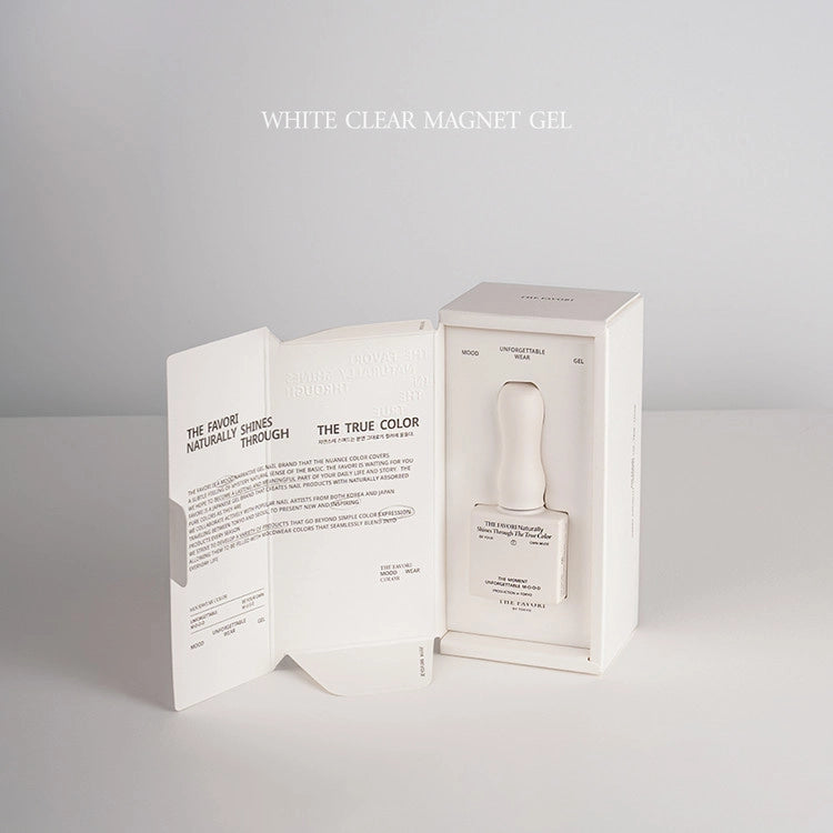 The Favori - White Clear Magnet Gel