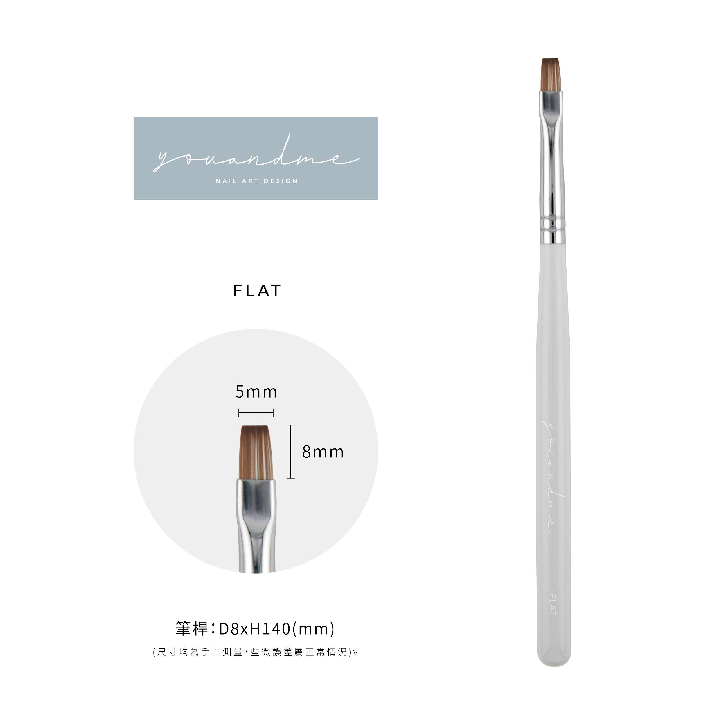 You and Me - Nail Brushes (White Handle)