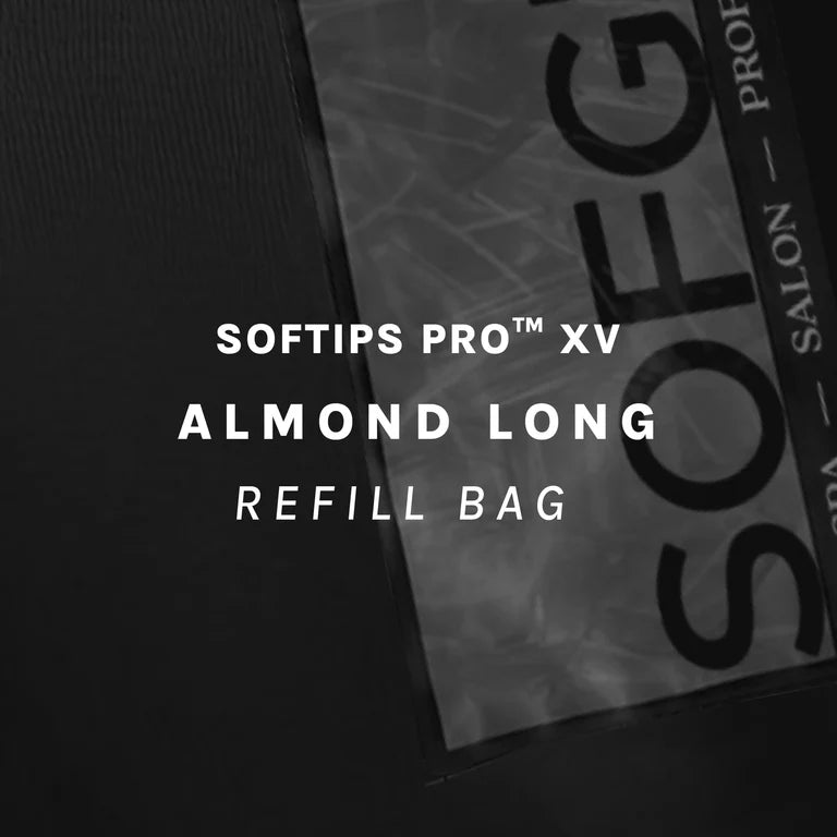 SOFGEL - SOFTIPS PRO XV Standard Almond Long Refill Bag