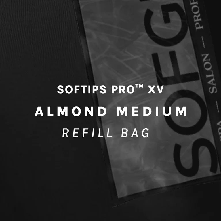 SOFGEL - SOFTIPS PRO XV Standard Almond Medium Refill Bag