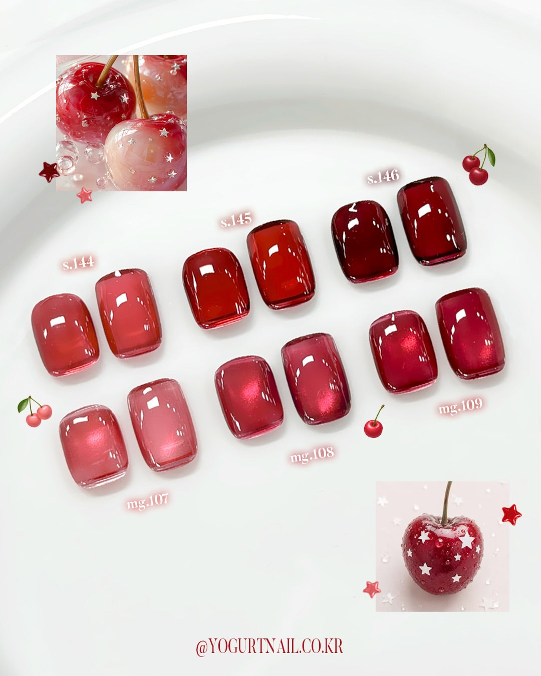 Yogurt Nail Kr. - Cherry Red