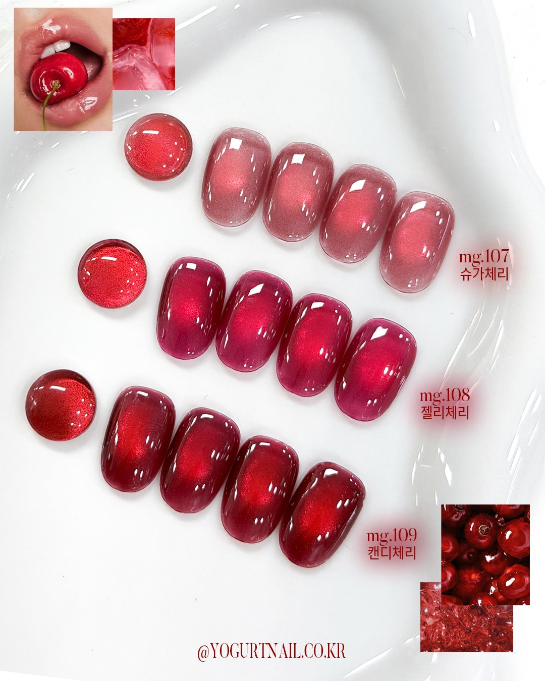 Yogurt Nail Kr. - Cherry Red