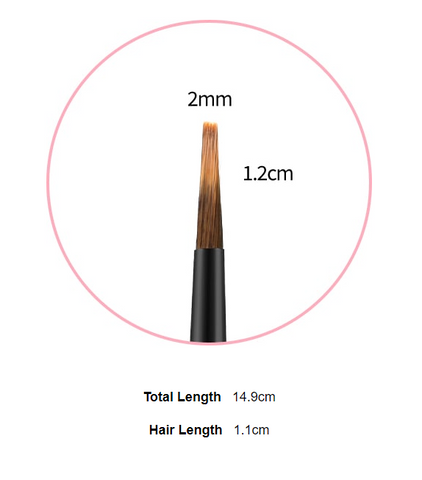 DIAMI Brush no.16 Long Straight Brush (Check/Pattern/Line)