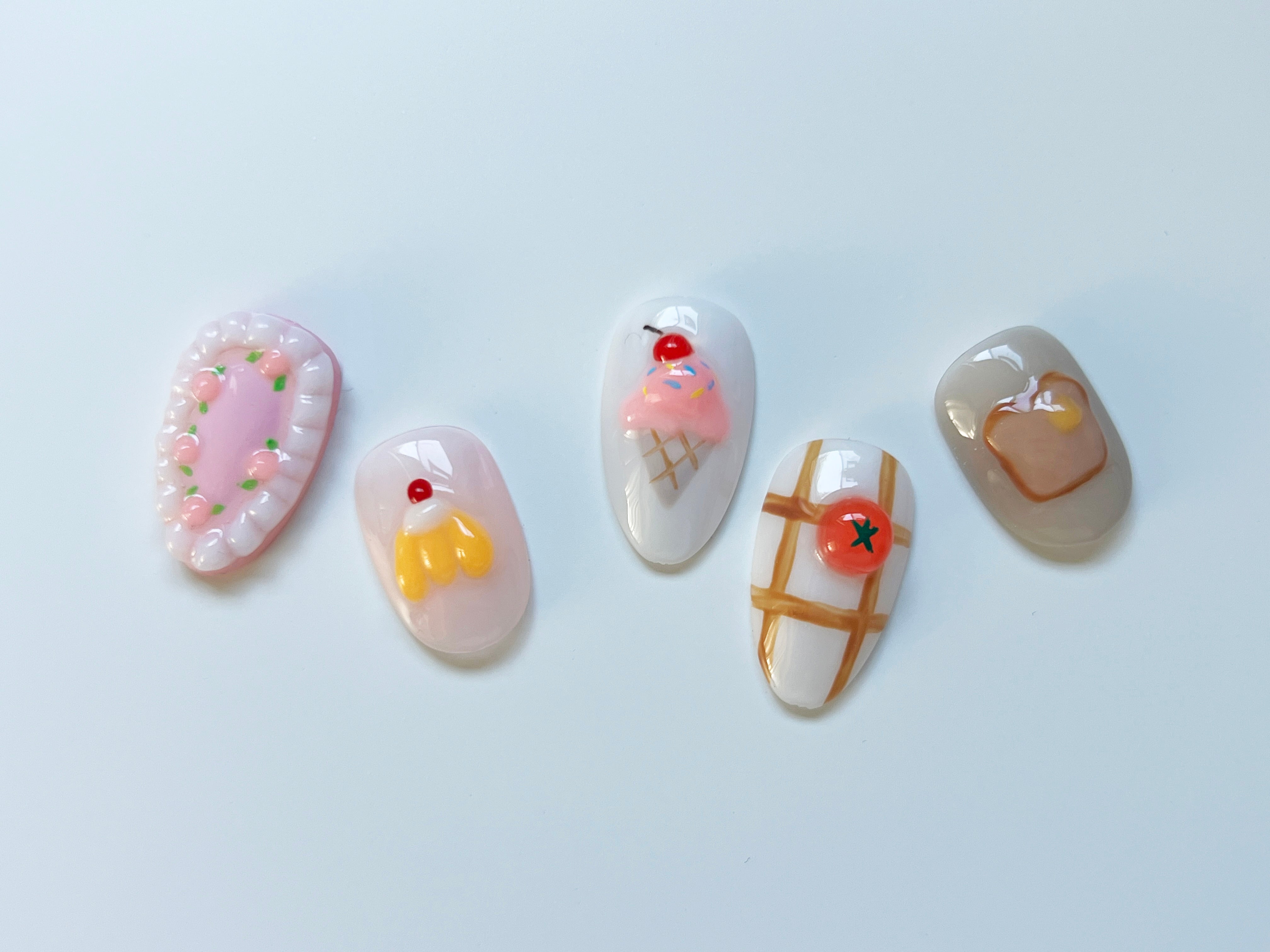 Food-Inspired 3D Nails