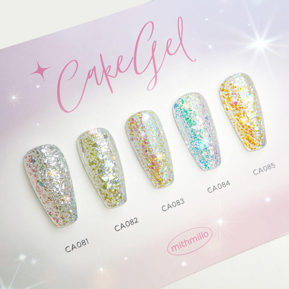 Mithmillo Flake Glitter Cakegel Series 2 (HEMA-free)