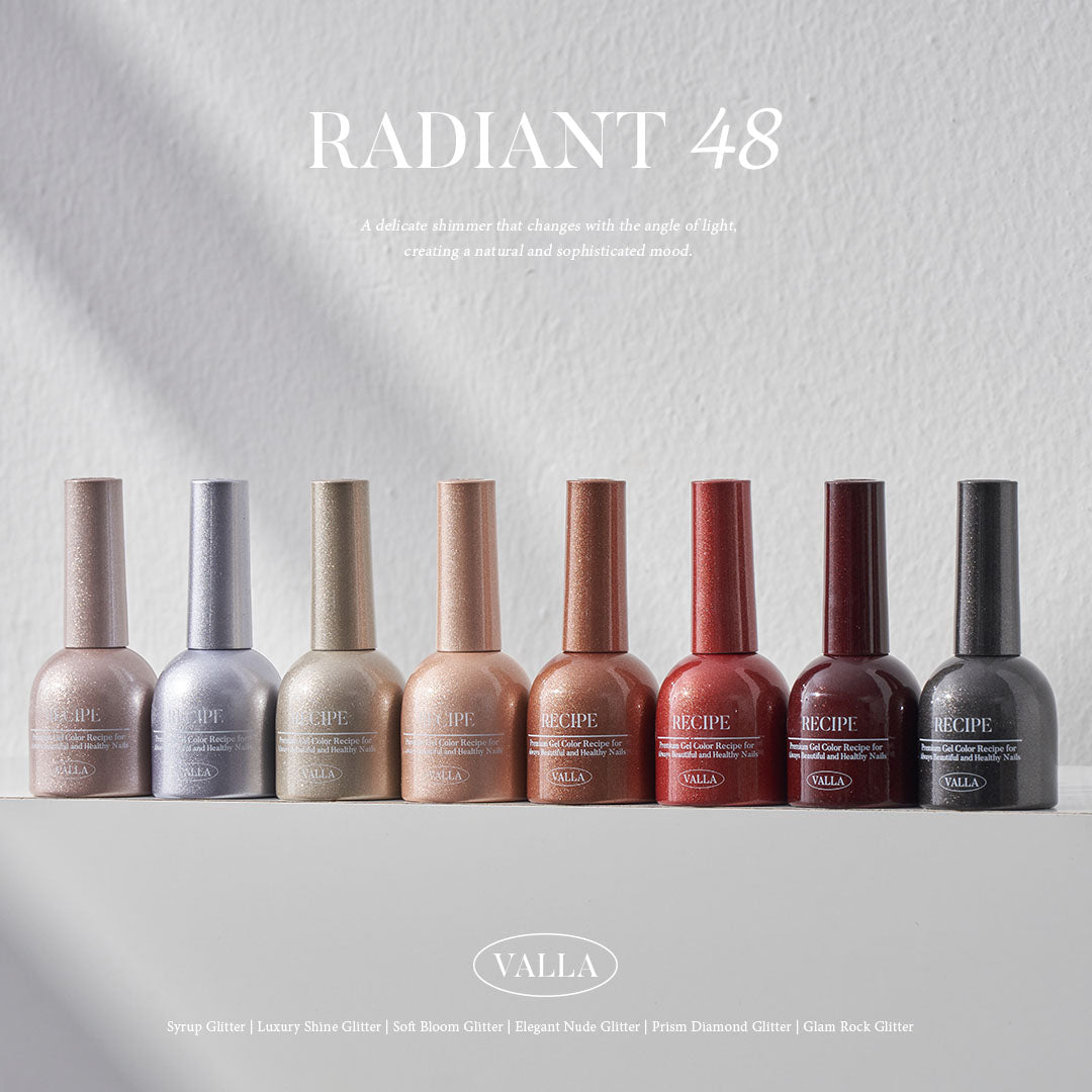 VALLA Glitter RADIANT 48 Edition 6. Glam Rock Glitter [VG57~VG64]