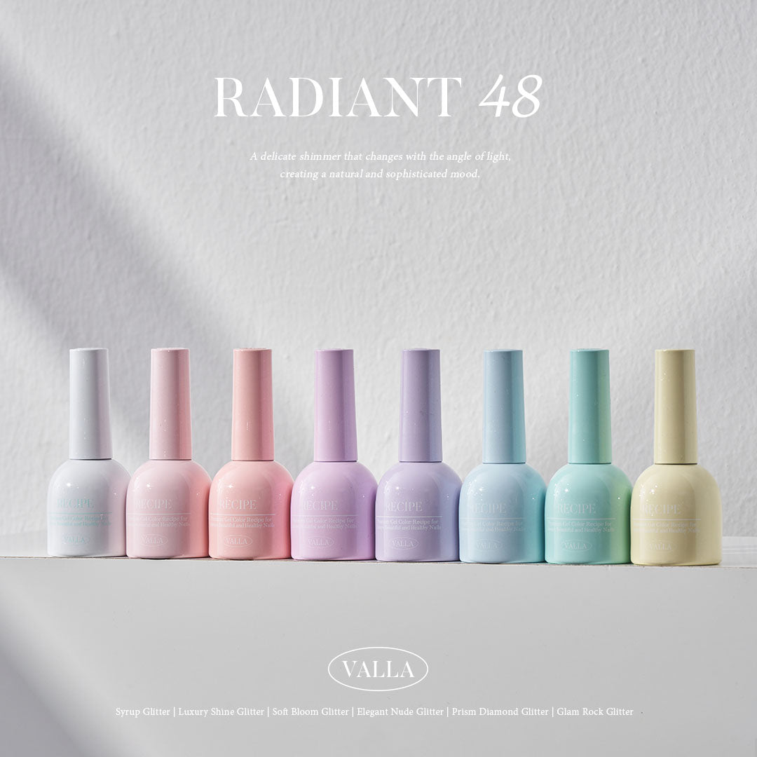 VALLA Glitter RADIANT 48 Edition 3. Soft Bloom Glitter [VG33~VG40]