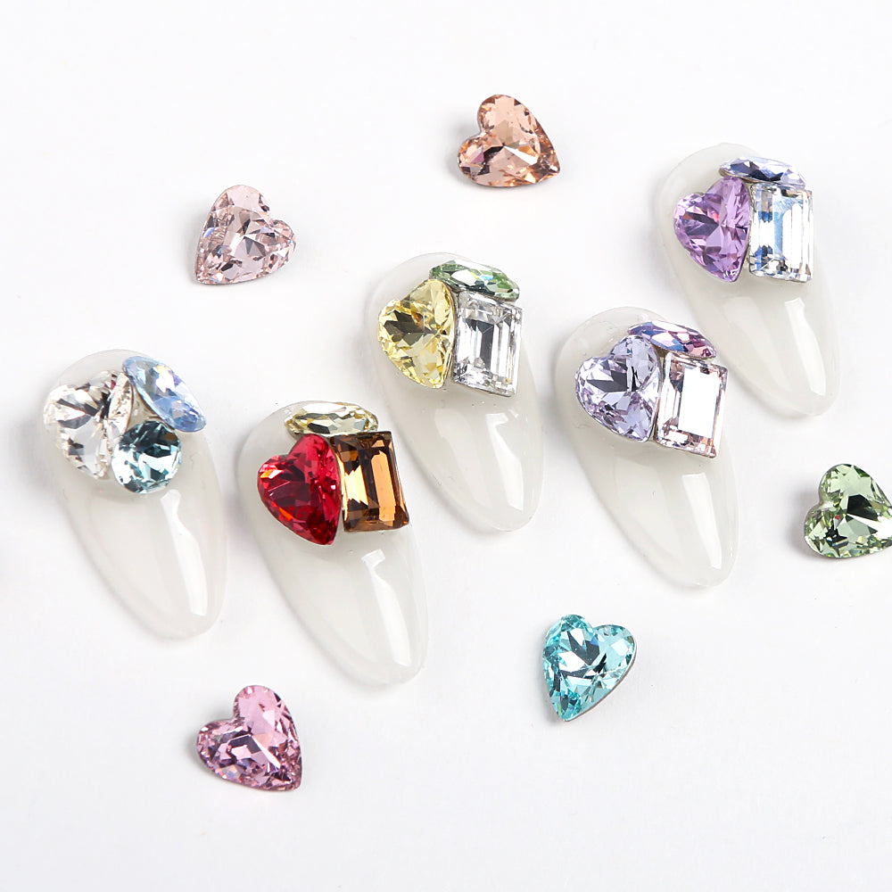 Jello Jello - Heart Stone Nail Charms (VNS109 - VNS133 & VNS150 - VNS163)
