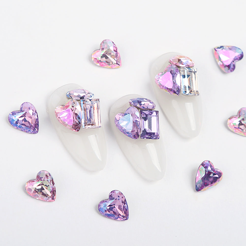 Jello Jello - Heart Stone Nail Charms (VNS109 - VNS133 & VNS150 - VNS163)