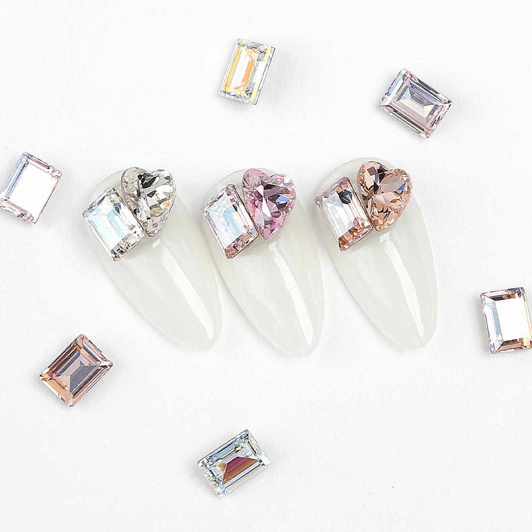 Jello Jello - Rectangle Stone Nail Charms (VNS068 - VNS108)