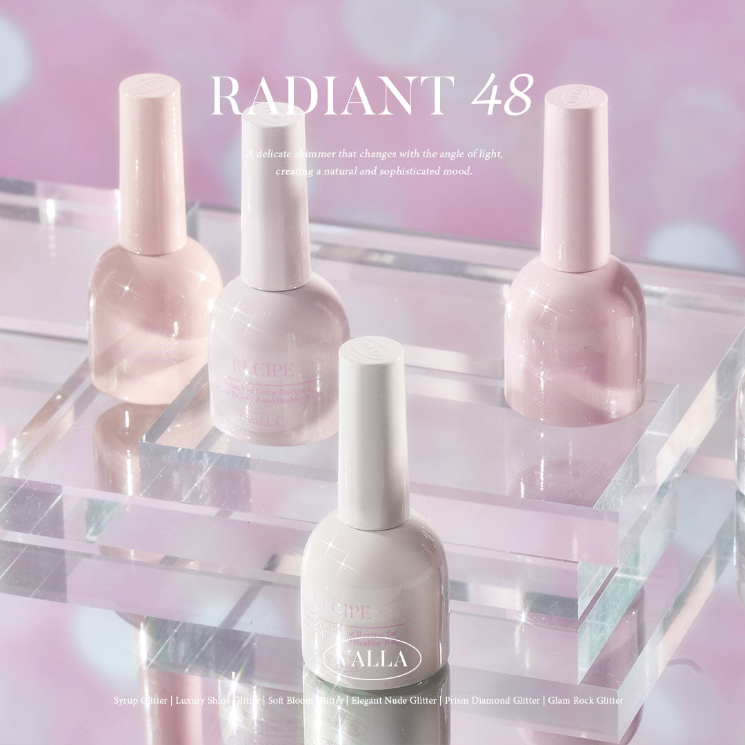 VALLA Glitter RADIANT 48 Edition 4. Elegant Nude Glitter [VG41~VG48]