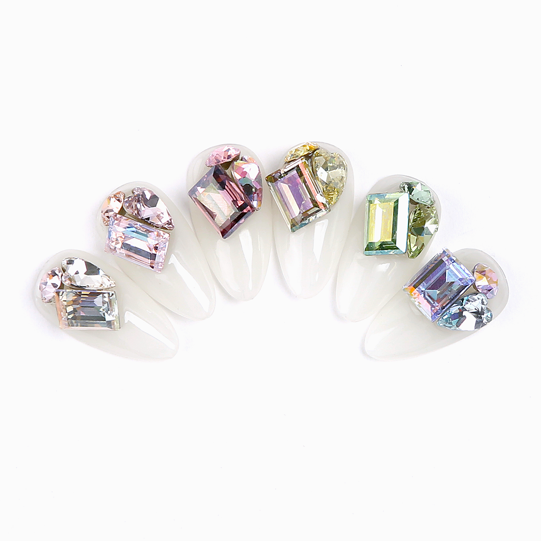 Jello Jello - Rectangle Stone Nail Charms (VNS068 - VNS108)
