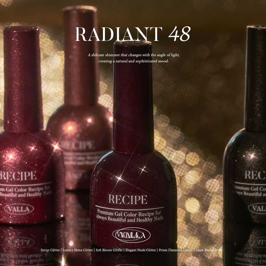 VALLA Glitter RADIANT 48 Edition 6. Glam Rock Glitter [VG57~VG64]