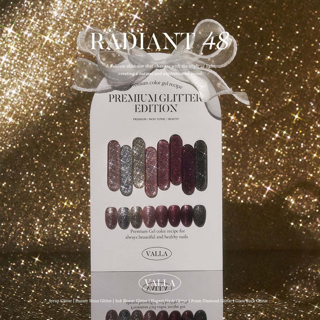 VALLA Glitter RADIANT 48 Edition 6. Glam Rock Glitter [VG57~VG64]