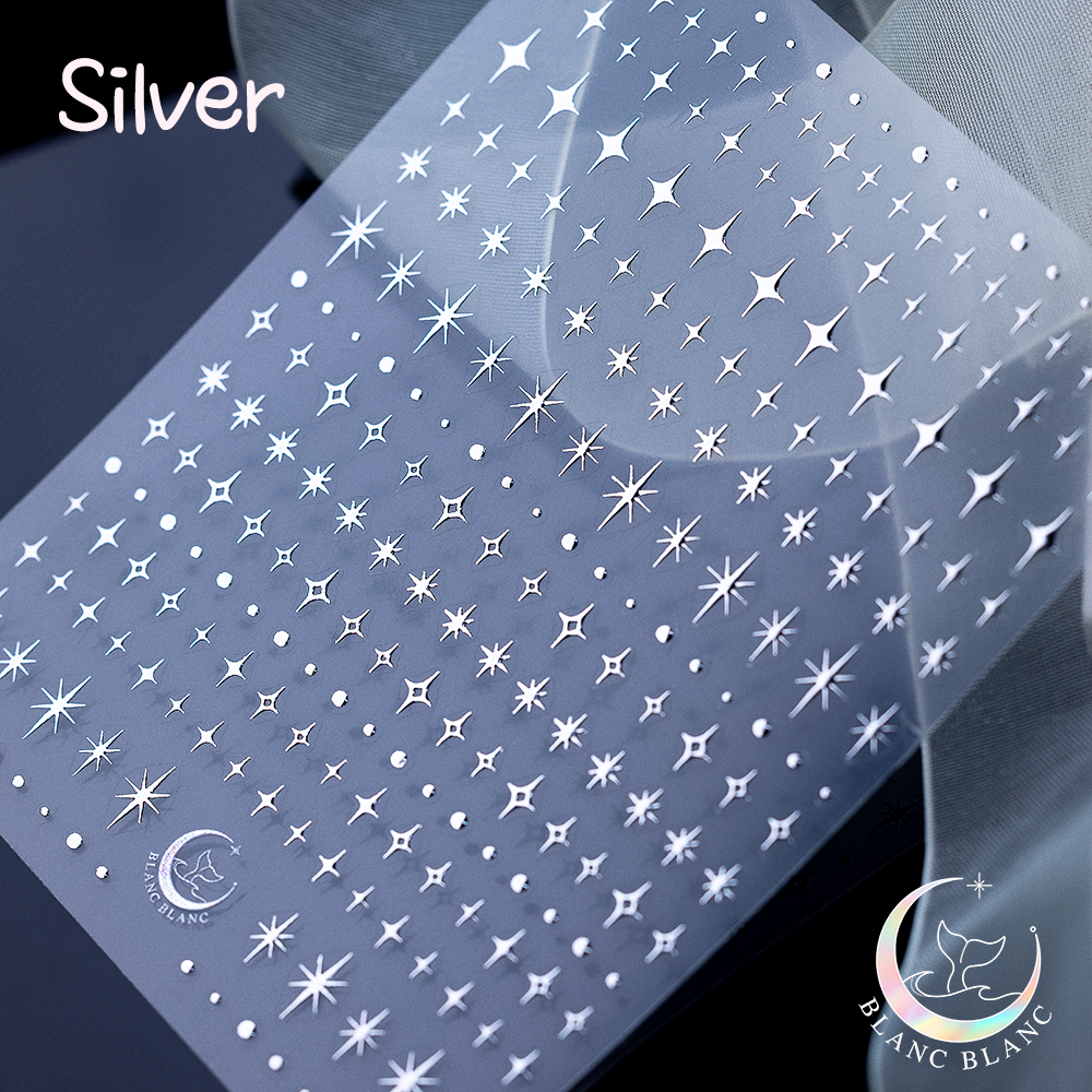 Blanc Blanc - (S406) Night Sky Sticker - Silver