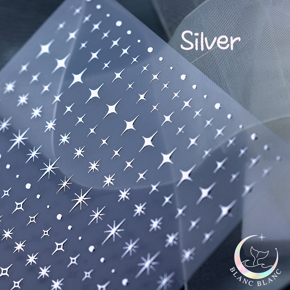 Blanc Blanc - (S406) Night Sky Sticker - Silver