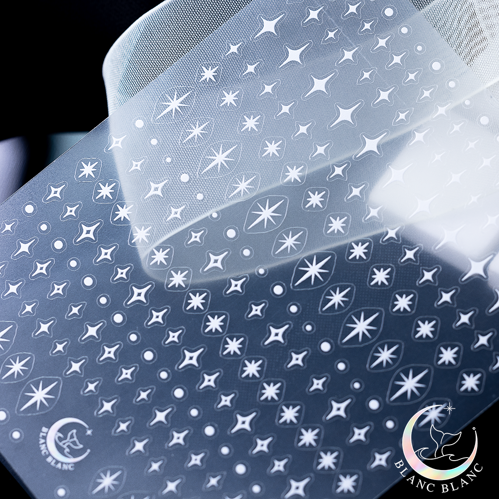 Blanc Blanc - (S408) Night Sky Sticker - White