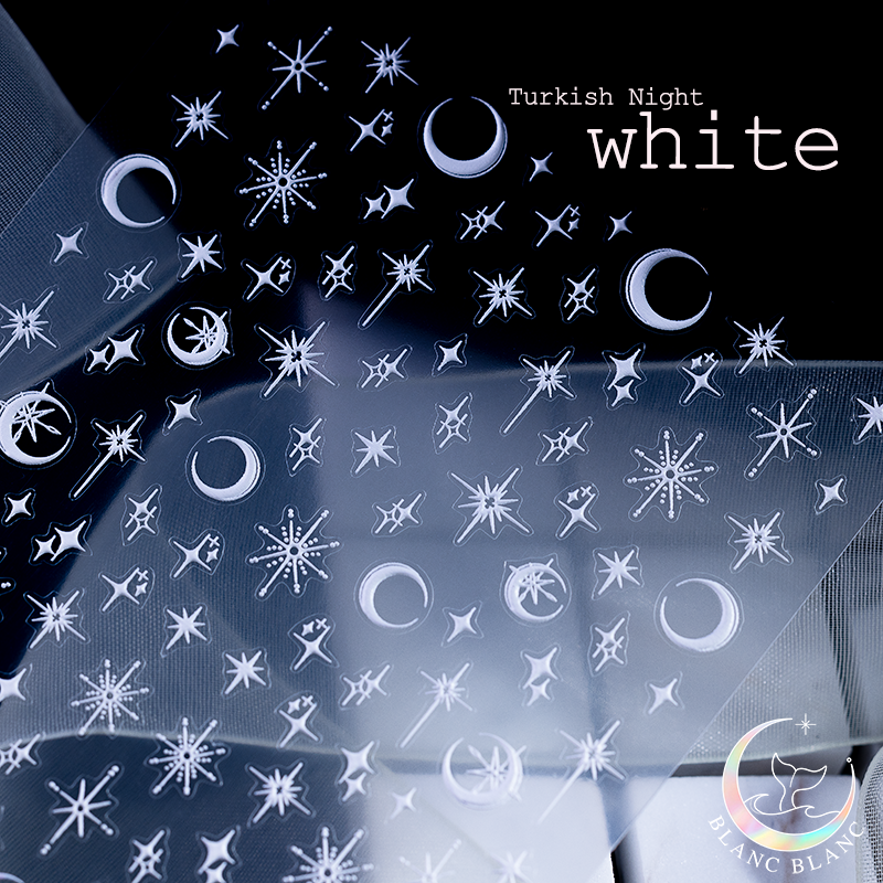 Blanc Blanc - (S399) White Turkish Night Sticker