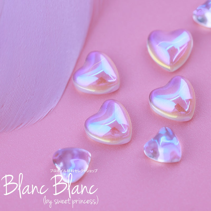 Blanc Blanc - (P57) Ice Heart Purple 8mm (10pcs)