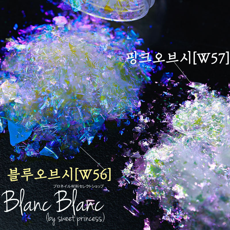 Blanc Blanc - (W56) Blue Orb Flakes