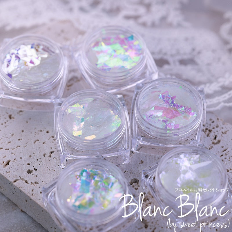 Blanc Blanc - (M18) Glitter Nail Film (6 types)