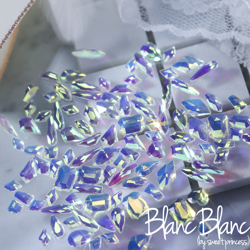 Blanc Blanc - (P135) Glass Aurora Charm Variety Set (90~100pcs)