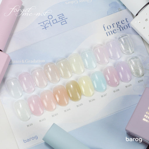 Barog - Forget Me-Not Set (9 Syrup + 1 Glitter)