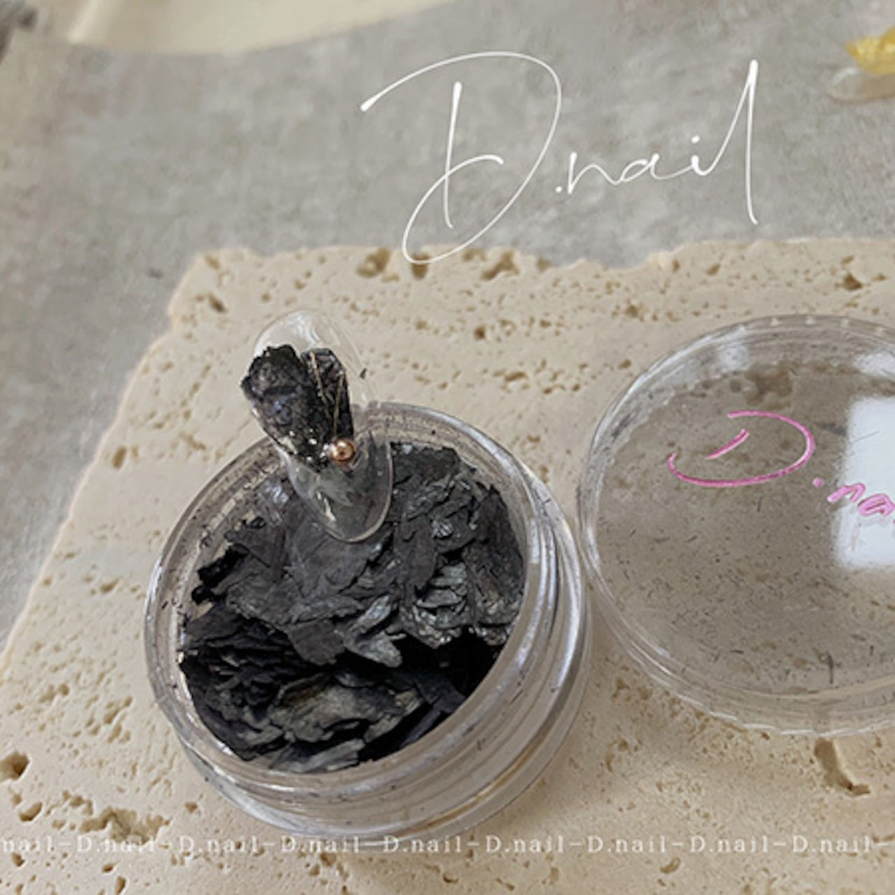 D.nail - Dried Flower Shell (Black)