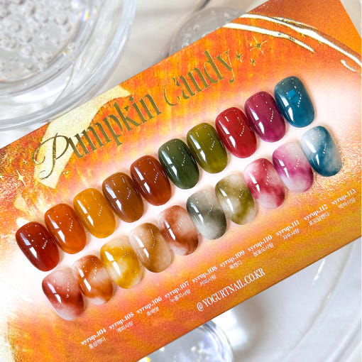 YOGURTNAIL ヨーグルトネイル　ネオンカラー10色セット Yogurt Nail Kr. - Pumpkin Candy Collection