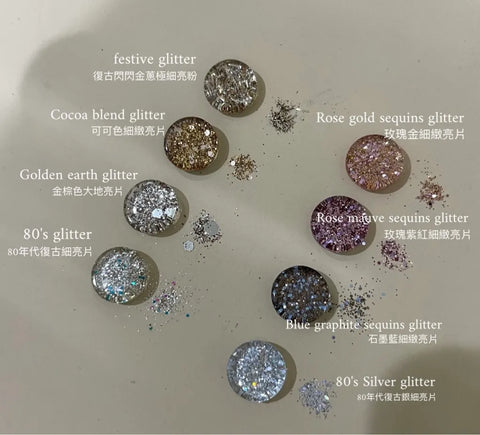 Palette Carys Vintage Glitter 8 Piece Set