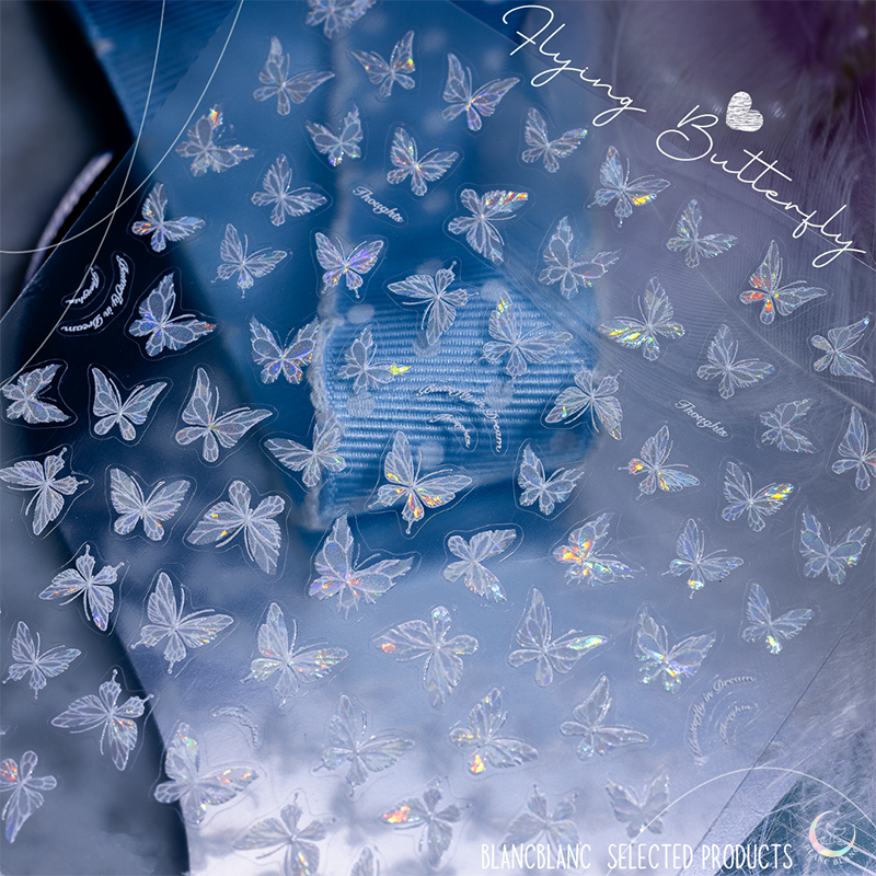 Blanc Blanc - (S247) Aurora Flying Butterfly Sticker