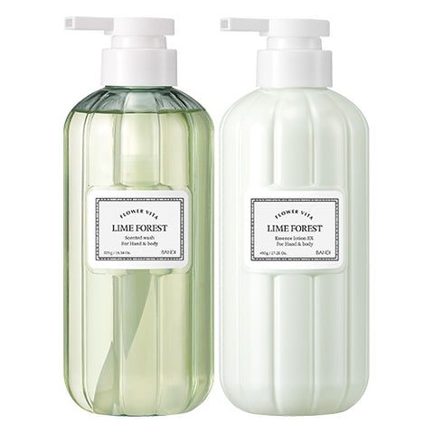BANDI Flower Vita Lime Forest Lotion + Hand and Body Wash Set