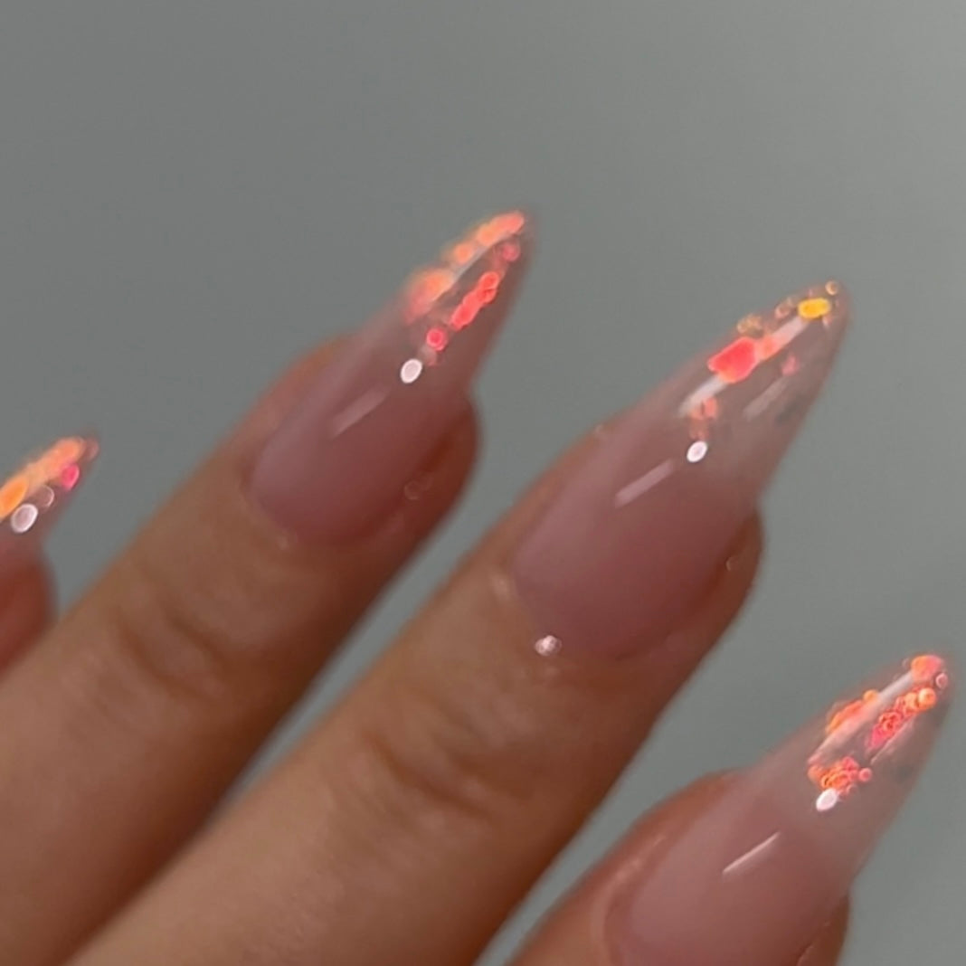 Nailbayo - Peach Sunset Glitter